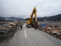 遠野支部　応急復旧活動　道路の通行確保