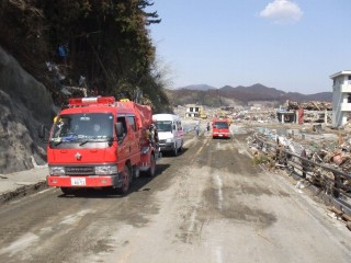 緊急車両が通行可能に