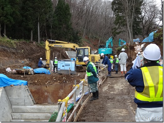 砂防工事現場