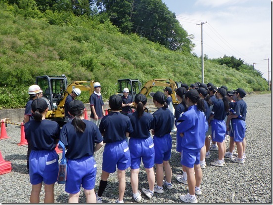 建設業ふれあい事業（金ヶ崎町立金ケ崎中学校）
