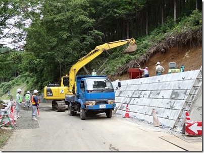 道路災害復旧工事現場2