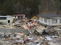 被災直後（田野畑村）