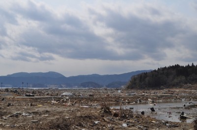 一面流されている