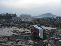 気仙沼市内の被災状況